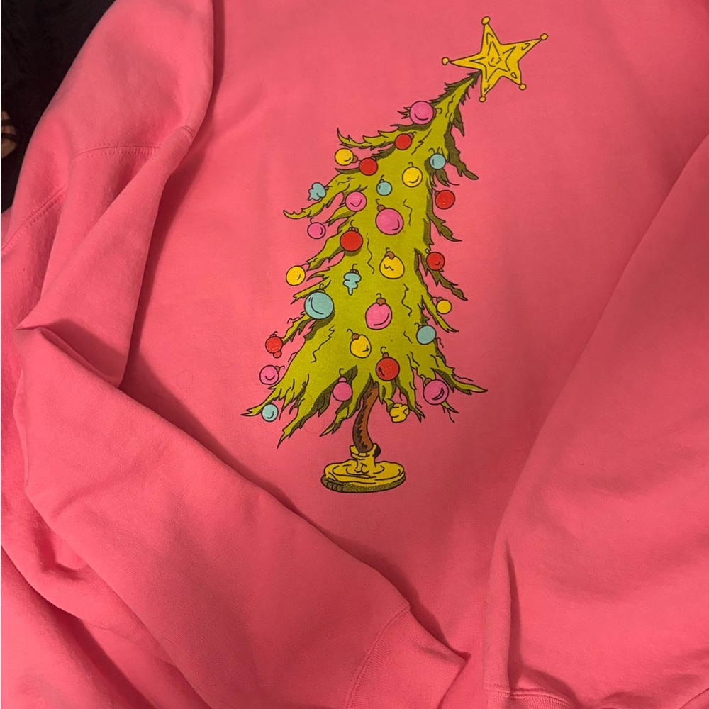 Pink Christmas Tree Sweatshirt